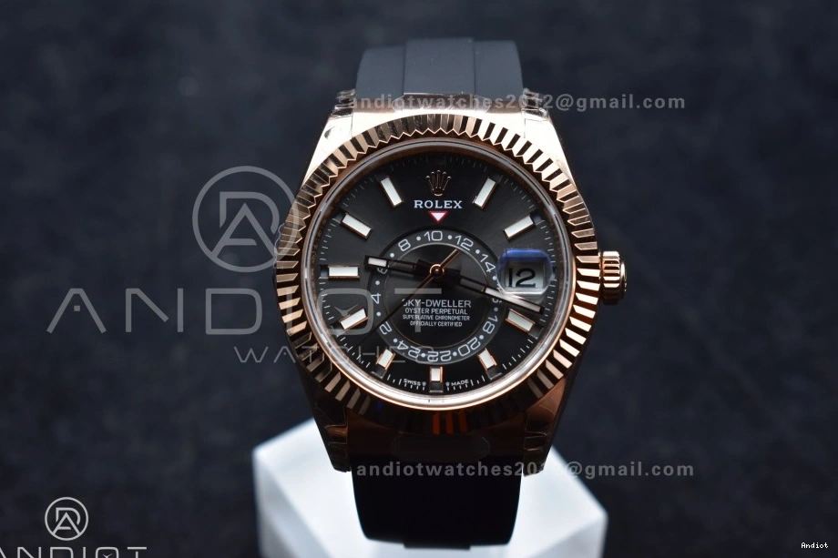 on A23J Gray Best Skydweller RG Edition Noob Strap Oysterflex Dial 0517